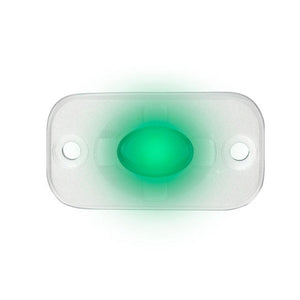 HEISE Marine Auxiliary Accent Lighting Pod - 1.5" x 3" - White/Green - TRAPSKI