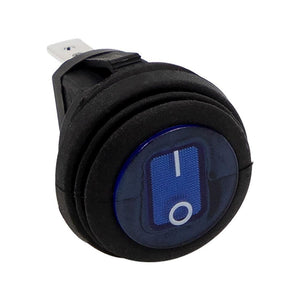 HEISE Rocker Switch - Illuminated Blue Round - 5-Pack - TRAPSKI
