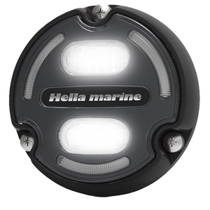 Hella Marine Apelo A2 Blue White Underwater Light - 3000 Lumens - Black Housing - Charcoal Lens w/Edge Light - TRAPSKI
