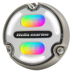 Hella Marine Apelo A2 RGB Underwater Light - 3000 Lumens - Bronze Housing - White Lens w/Edge Light - TRAPSKI