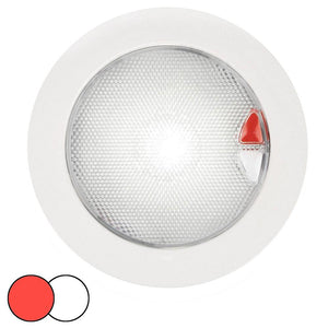 Hella Marine EuroLED 150 Recessed Surface Mount Touch Lamp - Red/White LED - White Plastic Rim - TRAPSKI