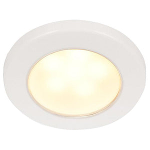 Hella Marine EuroLED 75 3" Round Screw Mount Down Light - Warm White LED - White Plastic Rim - 12V - TRAPSKI