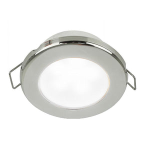 Hella Marine EuroLED 75 3" Round Spring Mount Down Light - White LED - Stainless Steel Rim - 12V - TRAPSKI