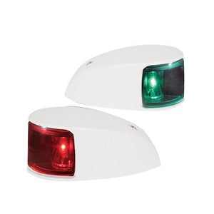 Hella Marine NaviLED Deck Mount Port & Starboard Pair - 2nm - Colored Lens/White Housing - TRAPSKI