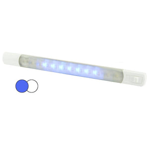 Hella Marine Surface Strip Light w/Switch - White/Blue LEDs - 12V - TRAPSKI