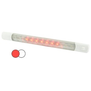 Hella Marine Surface Strip Light w/Switch - White/Red LEDs - 12V - TRAPSKI