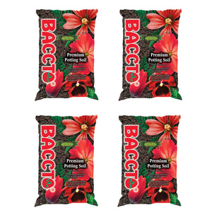 Michigan Peat General All Purpose Premium Potting Soil w/Perlite, 25lbs (4 Pack)