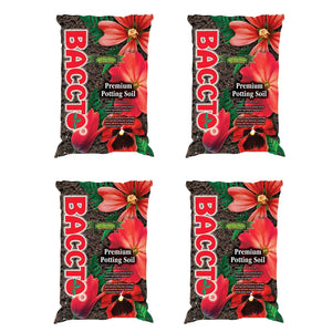 Michigan Peat General All Purpose Premium Potting Soil w/Perlite, 25lbs (4 Pack)