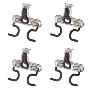Rubbermaid FastTrack Wall S Hook 2 Handle Tool Storage Organizer Rack (4 Pack)