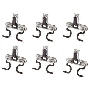 Rubbermaid FastTrack Wall S Hook 2 Handle Tool Storage Organizer Rack (6 Pack)