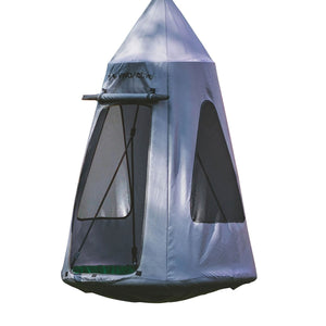 gobaplay Hanging Tent for Round Platform Swing Set with Cover, Grey (Cover Only)