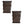 FCMP Outdoor 45 Gal Wood Grain Rain Catcher Barrel Container Brown (2 Pack)