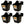 Little Giant HF12BLACK 12 Quart Mountable Plastic Hook Feeder, Black (4 Pack)