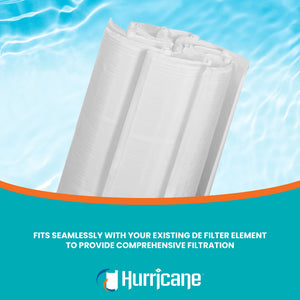 Hurricane HF-DE72-SET 72 sq ft DE Grid Filter Replacement with 7 Full Grids - TRAPSKI
