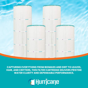 Hurricane 4 Pack HF7468-04 Advanced Pool and Spa Filter Cartridge Replacement