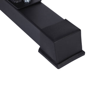 HolaHatha Steel Frame Foam Padded Flat Freeweight Bench for Weight Training