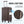 3 Piece ABS Spinner Wheel Luggage Set with Spinner Wheels - Brown