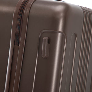 3 Piece ABS Spinner Wheel Luggage Set with Spinner Wheels - Brown