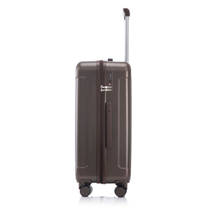 3 Piece ABS Spinner Wheel Luggage Set with Spinner Wheels - Brown