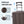 3 Piece ABS Spinner Wheel Luggage Set with Spinner Wheels - Brown