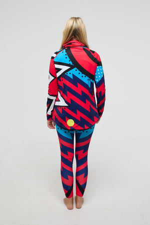 High Neck Baselayer Top - Fresh Prince Women's - TRAPSKI