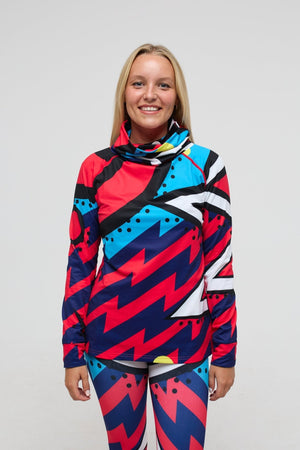 High Neck Baselayer Top - Fresh Prince Women's - TRAPSKI