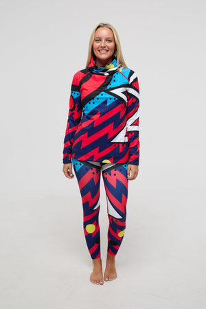 High Neck Baselayer Top - Fresh Prince Women's - TRAPSKI