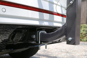 Hitch Mount Stabilizer for 1.25" to 2" Hitch Receivers, Black - TRAPSKI