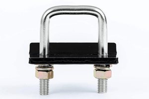 Hitch Mount Stabilizer for 1.25" to 2" Hitch Receivers, Black - TRAPSKI