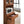 Hodedah Import 70 In Tall Top/Bottom Enclosed Kitchen Cabinet w/ Drawer, Cherry