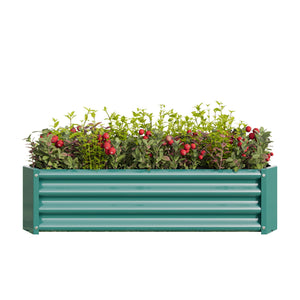 Metal Raised Garden Bed with Anti-Rust Coating - Green