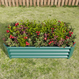 Metal Raised Garden Bed with Anti-Rust Coating - Green