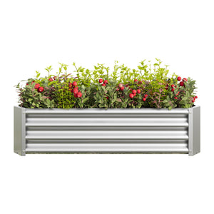 Metal Raised Garden Bed with Galvanized Steel - 4x2x1 ft