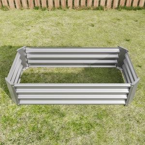 Metal Raised Garden Bed with Galvanized Steel - 4x2x1 ft