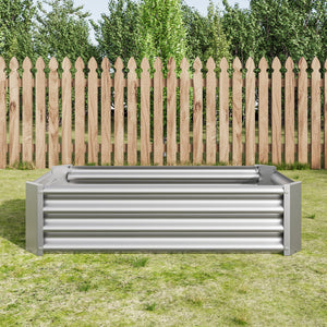 Metal Raised Garden Bed with Galvanized Steel - 4x2x1 ft