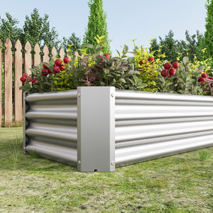 Metal Raised Garden Bed with Galvanized Steel - 4x2x1 ft