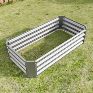 Metal Raised Garden Bed with Galvanized Steel - 4x2x1 ft