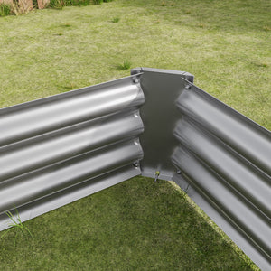 Metal Raised Garden Bed with Galvanized Steel - 4x2x1 ft