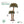 Home Heritage Palm Tree 5' & 3' Pre-Lit Artificial Tropical Double Holiday Tree