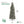 Home Heritage Anson 7' Flocked Slim 350 Clear Prelit Artificial Christmas Tree