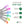 Home Heritage 7' Icicle Style Holiday Lights, App Controlled, 50 RGB LEDs 4 Pack