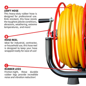 1.6HP Skid Sprayer Barrel Mount Only with Honda GX35 100ft Hose and 500 PSI Pump for Pest Control - TRAPSKI