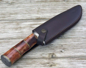 Horizon Bowie Knife with Bone Handle - TRAPSKI