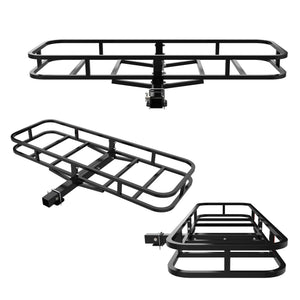 Heavy Duty Alloy Steel Cargo Basket with 500 lbs Load Capacity - Black
