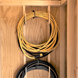 Hose Organizer – Garden Tool Storage Rack for Shed Organization