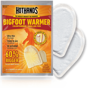 HotHands BigFoot Warmers - Long Lasting Safe Natural Odorless Air Activated Warmers - Up to 7 Hours of Heat - 5 Pair Pack - TRAPSKI