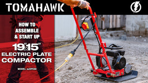 2 HP Electric Vibratory Plate Compactor Tamper for Gravel Soil Compaction - TRAPSKI