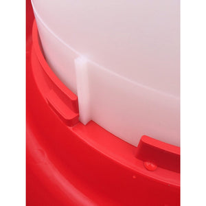 Farm Innovators Heated Plastic Hanging Poultry Water Fountain, Red (3 Pack)