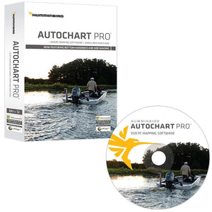 Humminbird AutoChart PRO DVD PC Mapping Software w/Zero Lines Map Card - TRAPSKI