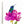 Hummingbird in a Peony Art Print Vibrant Floral and Bird Wall Décor